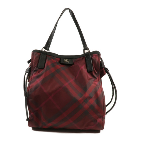 BURBERRY 尼龍Shoulder Bag銀扣肩背袋