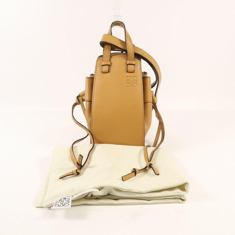 LOEWE 牛皮皮革Hammock Mini手挽肩背兩用袋-8