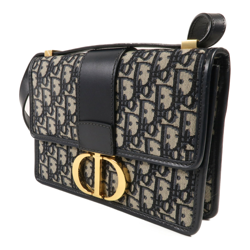 Dior 帆布Montaigne 30金扣肩背袋-2