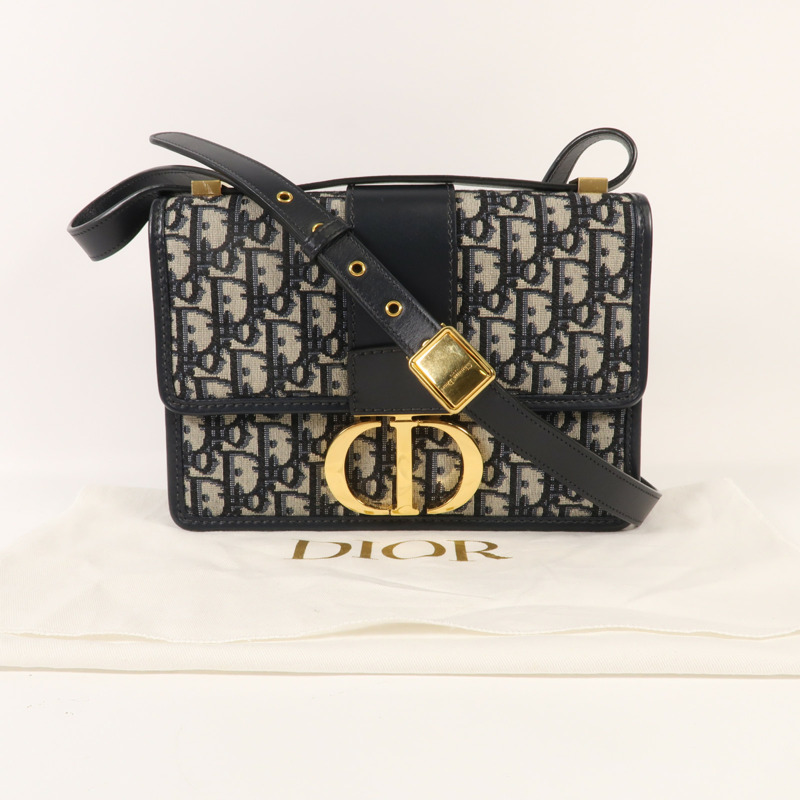 Dior 帆布Montaigne 30金扣肩背袋-10