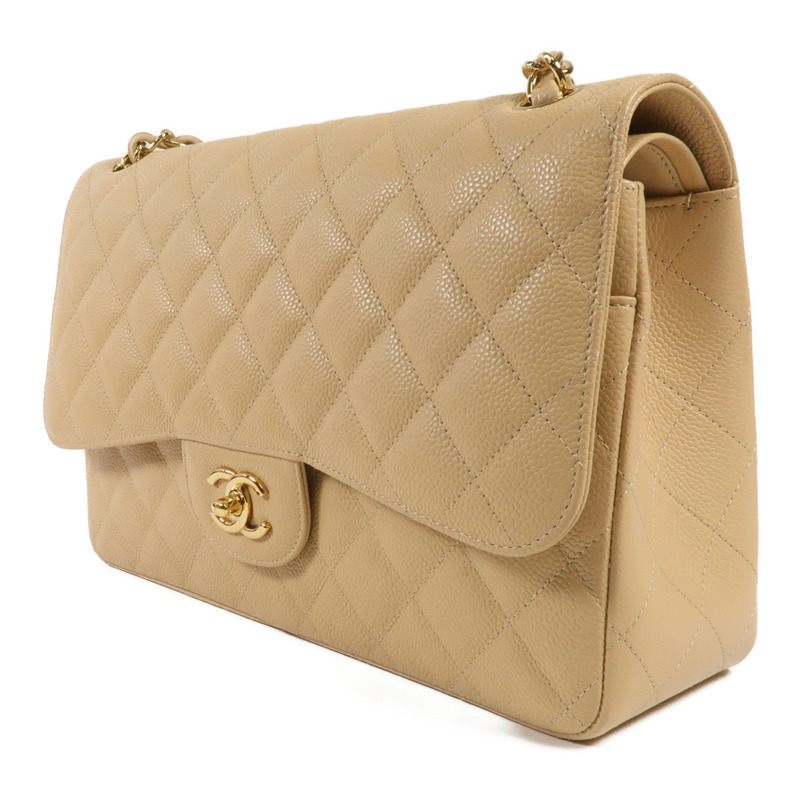 CHANEL 牛皮皮革Large Classic金扣鏈帶肩背袋-2