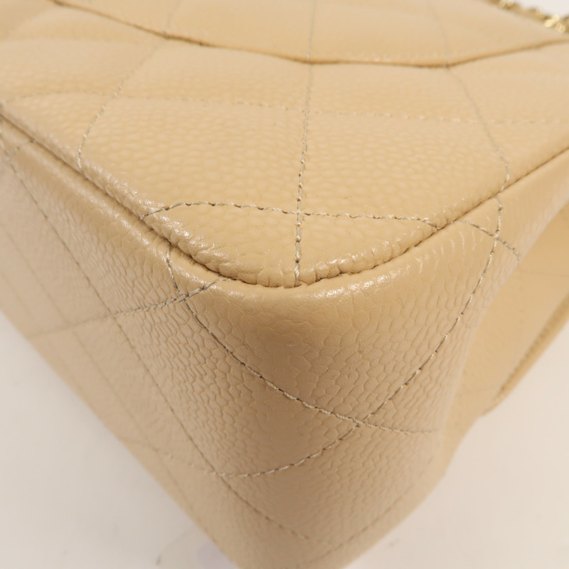 CHANEL 牛皮皮革Large Classic金扣鏈帶肩背袋-8