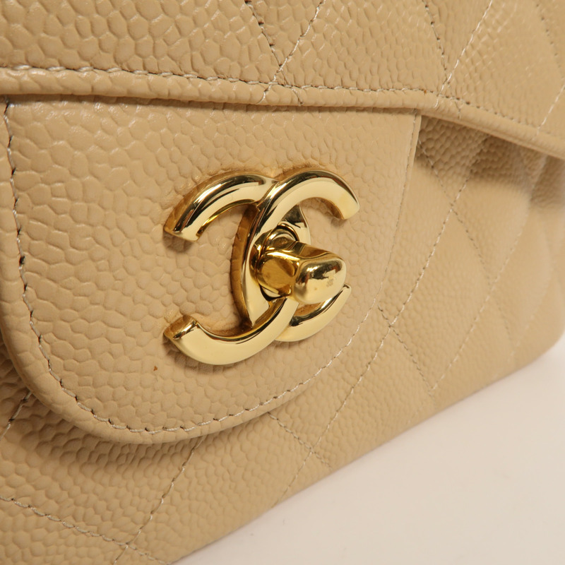 CHANEL 牛皮皮革Large Classic金扣鏈帶肩背袋-9