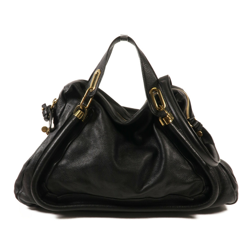 Chloe 牛皮皮革Shoulder Bag金扣手挽肩背兩用袋-0