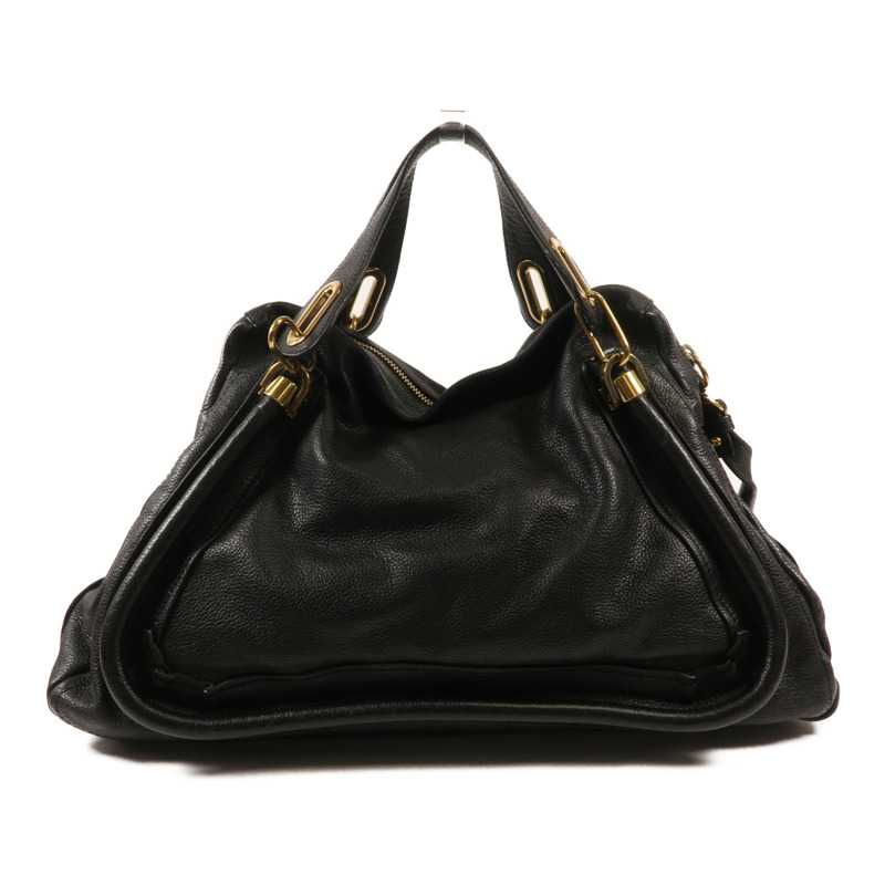 Chloe 牛皮皮革Shoulder Bag金扣手挽肩背兩用袋-1