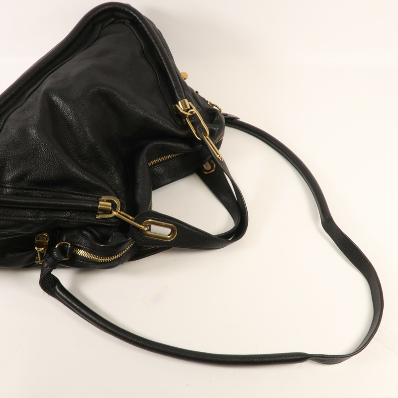 Chloe 牛皮皮革Shoulder Bag金扣手挽肩背兩用袋-4