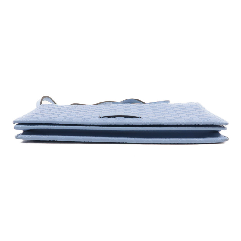 GUCCI Guccissima皮革Shoulder Wallet銀扣肩背袋-3