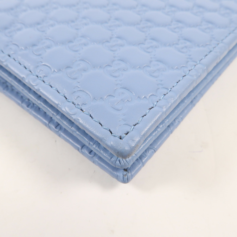GUCCI Guccissima皮革Shoulder Wallet銀扣肩背袋-6