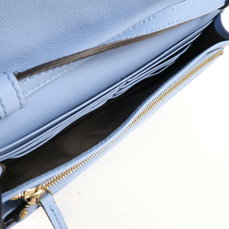 GUCCI Guccissima皮革Shoulder Wallet銀扣肩背袋-10