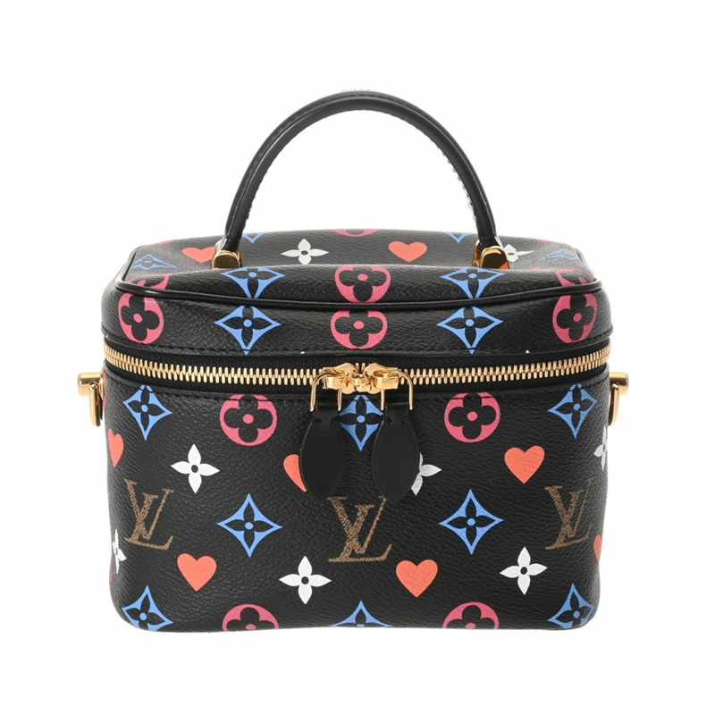 LOUIS VUITTON Monogram Game On Vanity PM Noir M57482 女士帆布包-1