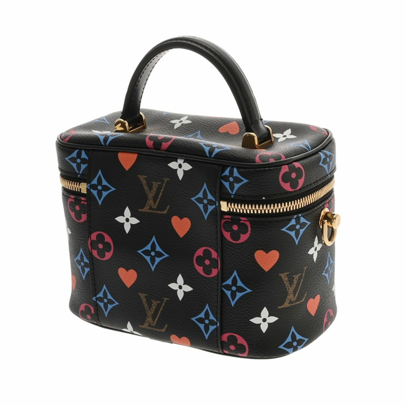 LOUIS VUITTON Monogram Game On Vanity PM Noir M57482 女士帆布包-2