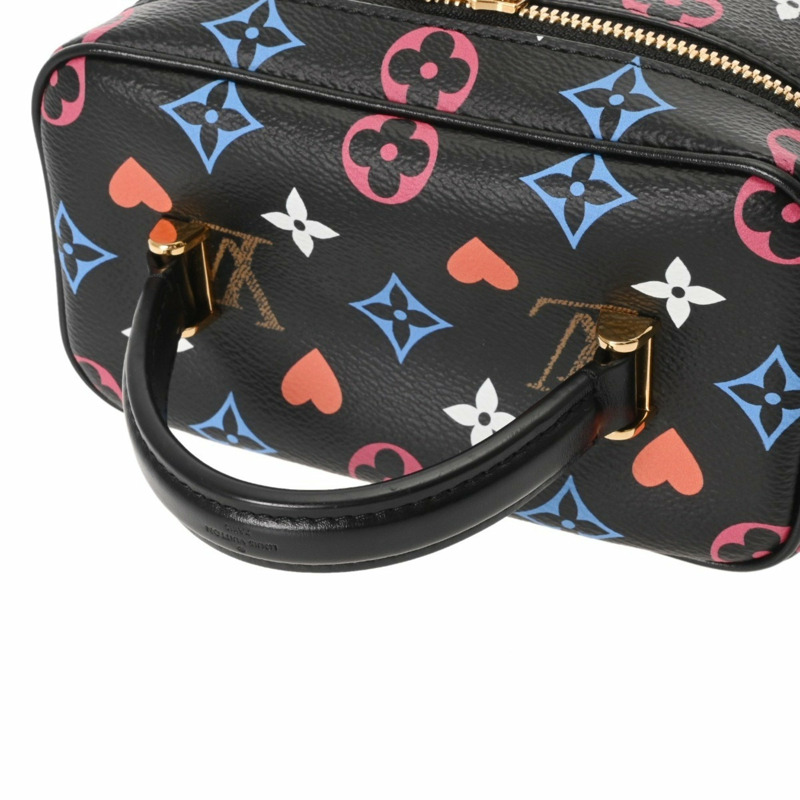 LOUIS VUITTON Monogram Game On Vanity PM Noir M57482 女士帆布包-3