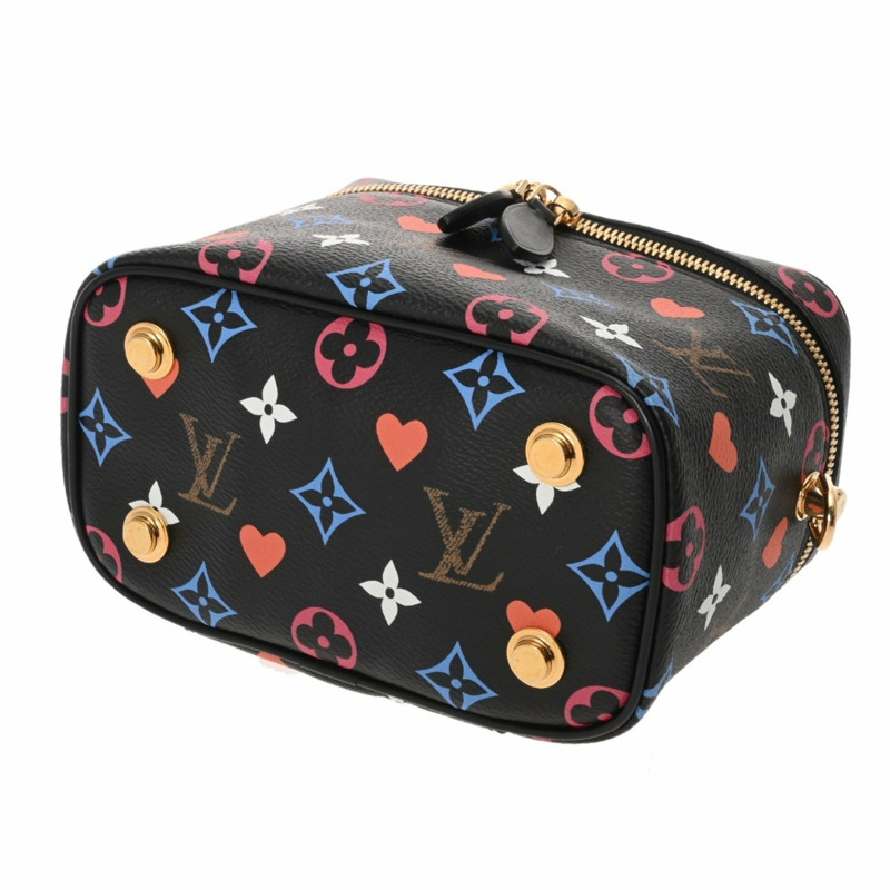 LOUIS VUITTON Monogram Game On Vanity PM Noir M57482 女士帆布包-5