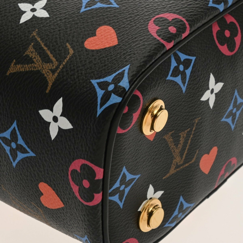 LOUIS VUITTON Monogram Game On Vanity PM Noir M57482 女士帆布包-6