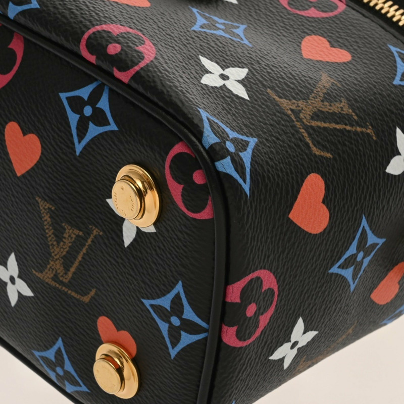 LOUIS VUITTON Monogram Game On Vanity PM Noir M57482 女士帆布包-7