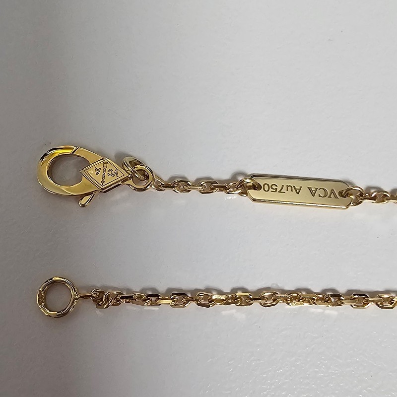 VCA Van Cleef & Arpels梵克雅寶  Vintage Alhambra 白母貝 中號-6