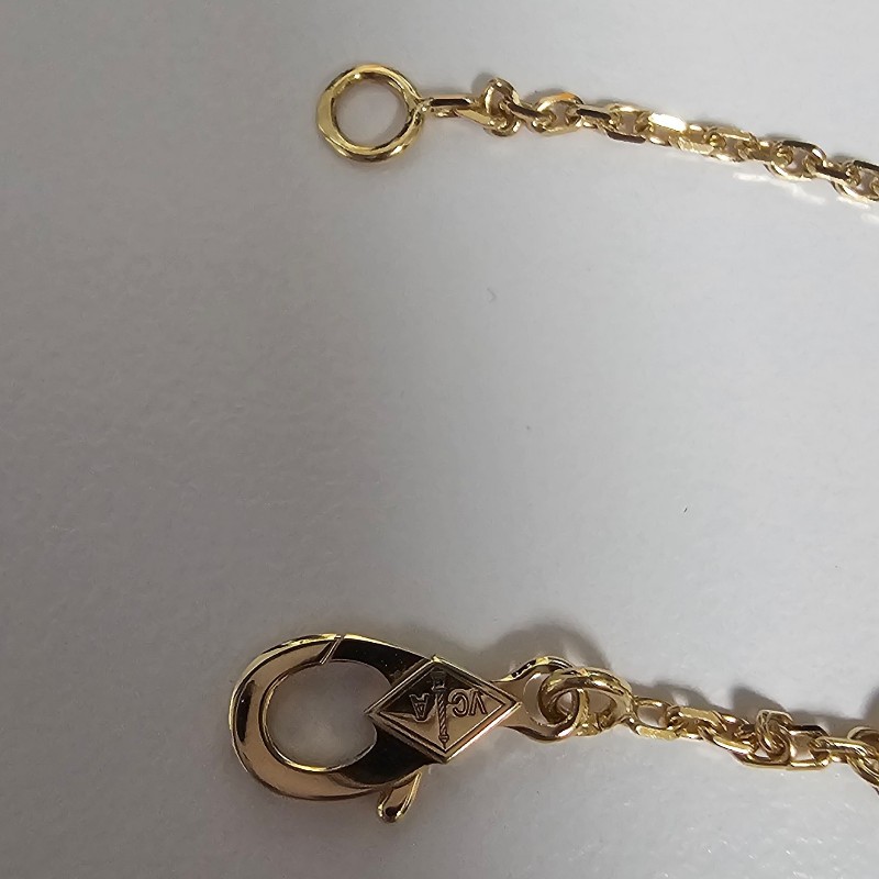 VCA Van Cleef & Arpels梵克雅寶  Vintage Alhambra 白母貝 中號-8