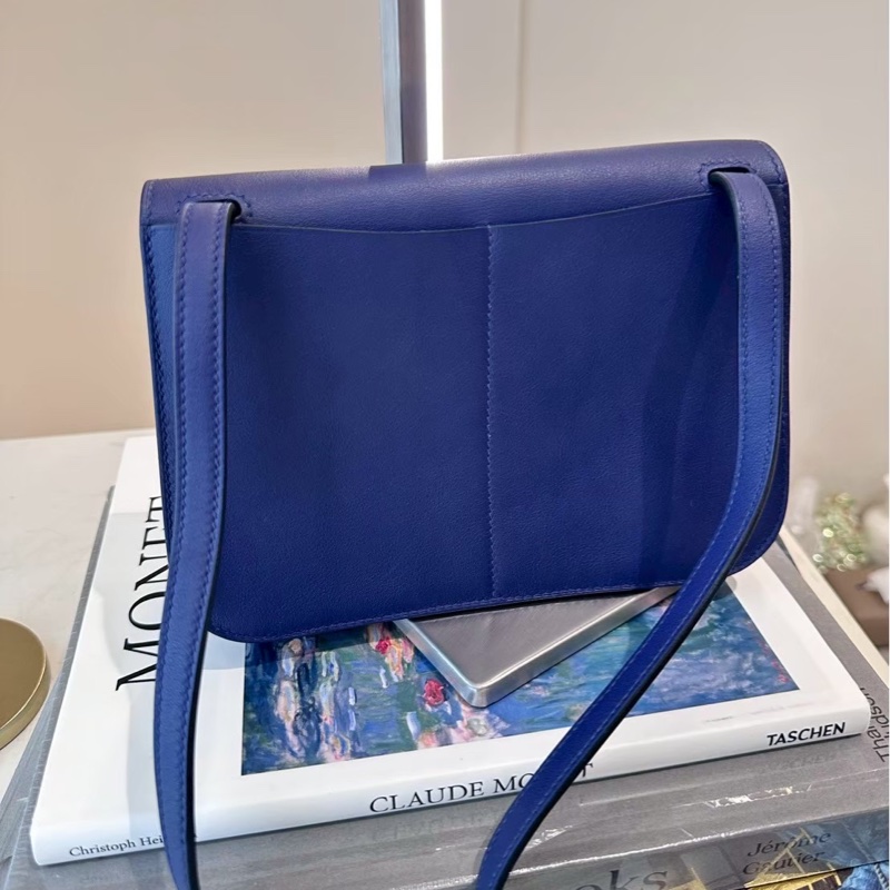 HERMES Mini Halzan 深藍色 Y刻-1