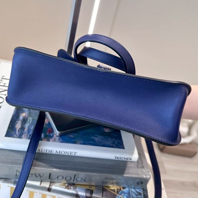 HERMES Mini Halzan 深藍色 Y刻-3