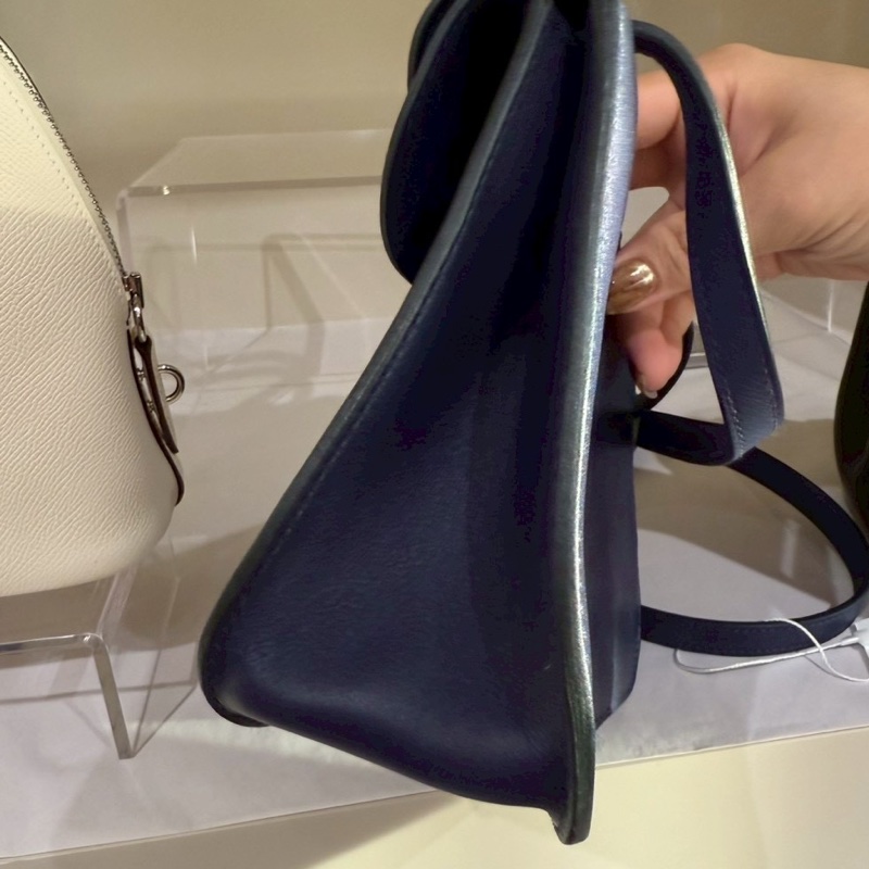 HERMES Mini Halzan 深藍色 Y刻-8