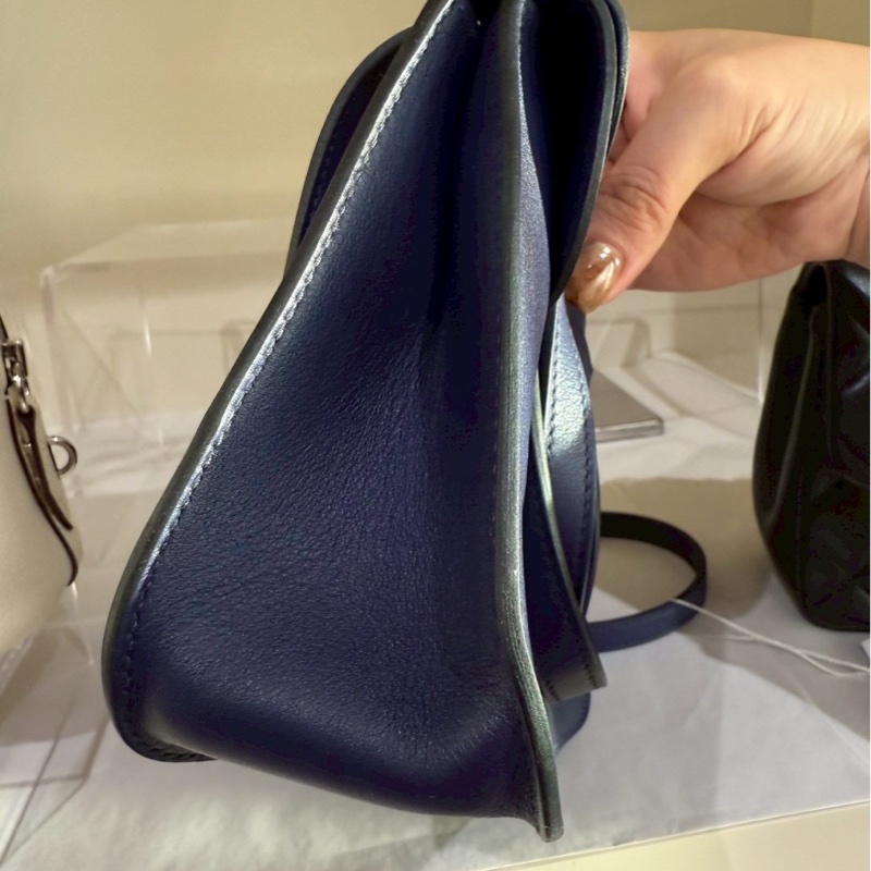 HERMES Mini Halzan 深藍色 Y刻-9
