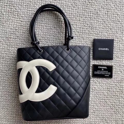 「JL精品代購」 9新 Chanel 香奈兒 康鵬熊貓 菜籃子