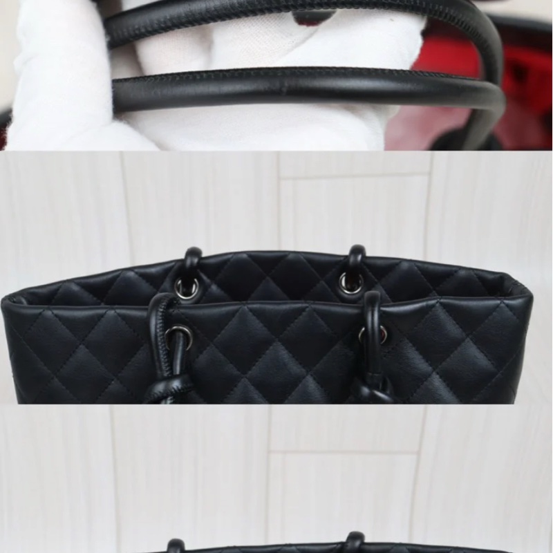 「JL精品代購」 9新 Chanel 香奈兒 康鵬熊貓 菜籃子-5