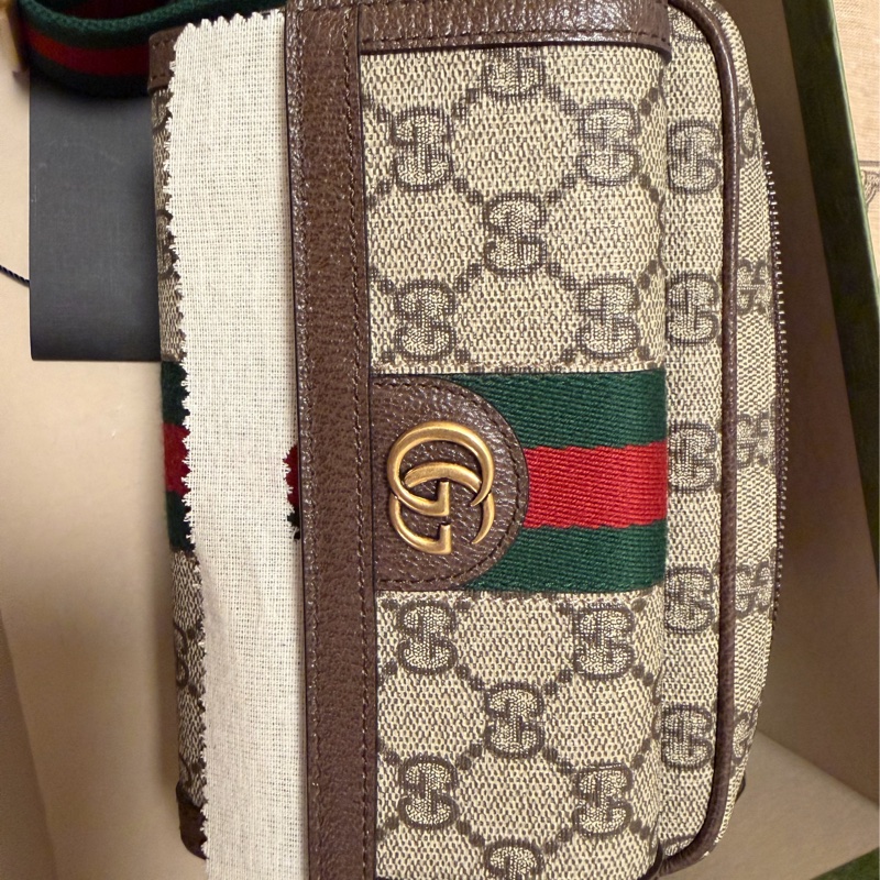 Gucci 經典花紋斜背包-7