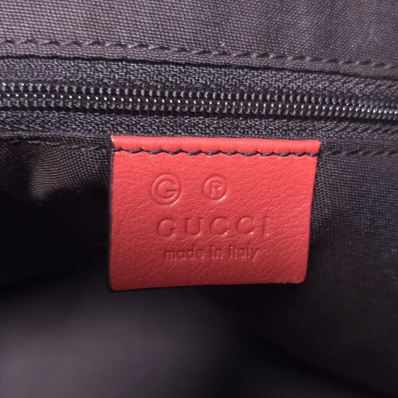 降到骨折！GUCCI 紅色GG LOGO牛皮皮革壓紋2 WAY側背、手提包 341503（GUCCISSIMA 341503)-9