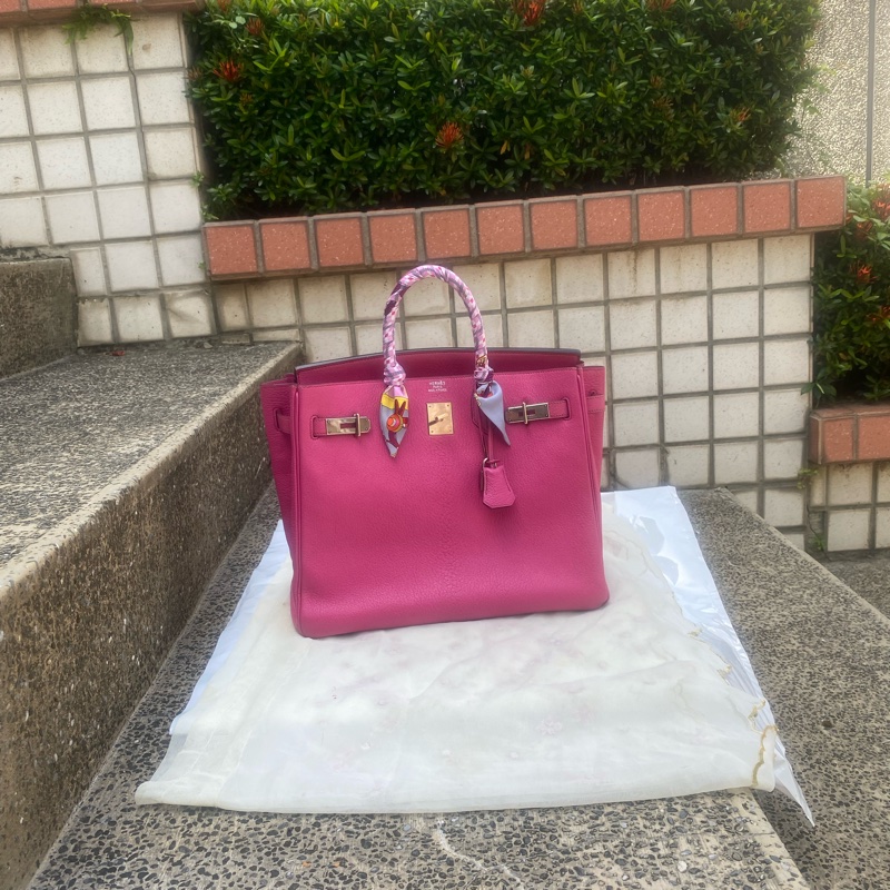 Hermes 方釦山羊皮鉑金 Birkin HAC 絕版32尺寸-8