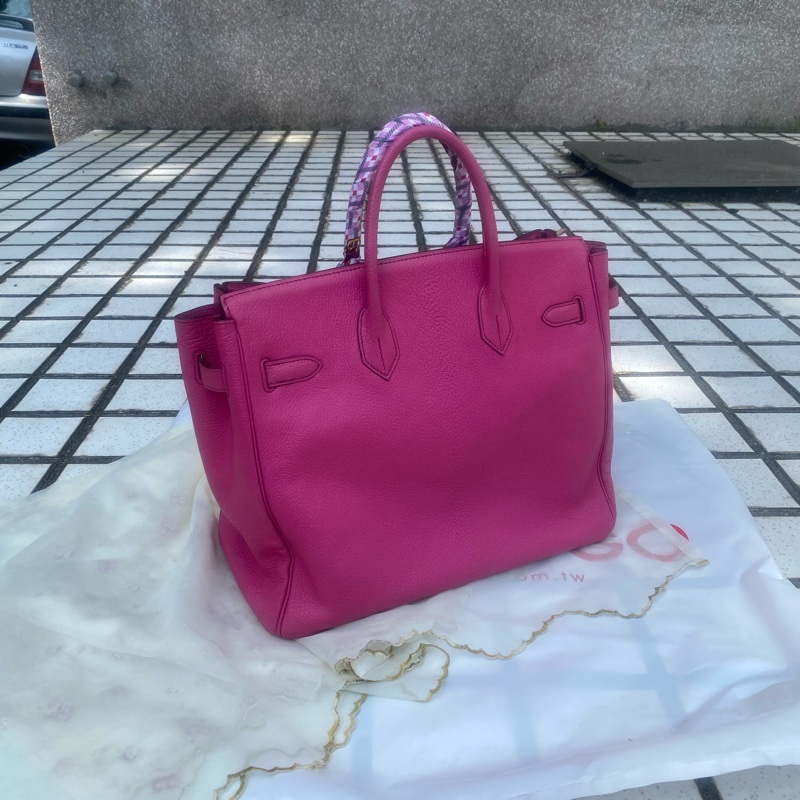 Hermes 方釦山羊皮鉑金 Birkin HAC 絕版32尺寸-10