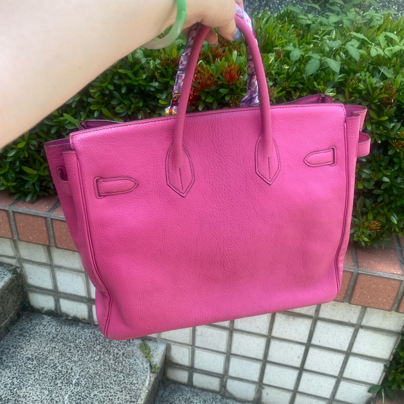 Hermes 方釦山羊皮鉑金 Birkin HAC 絕版32尺寸-11