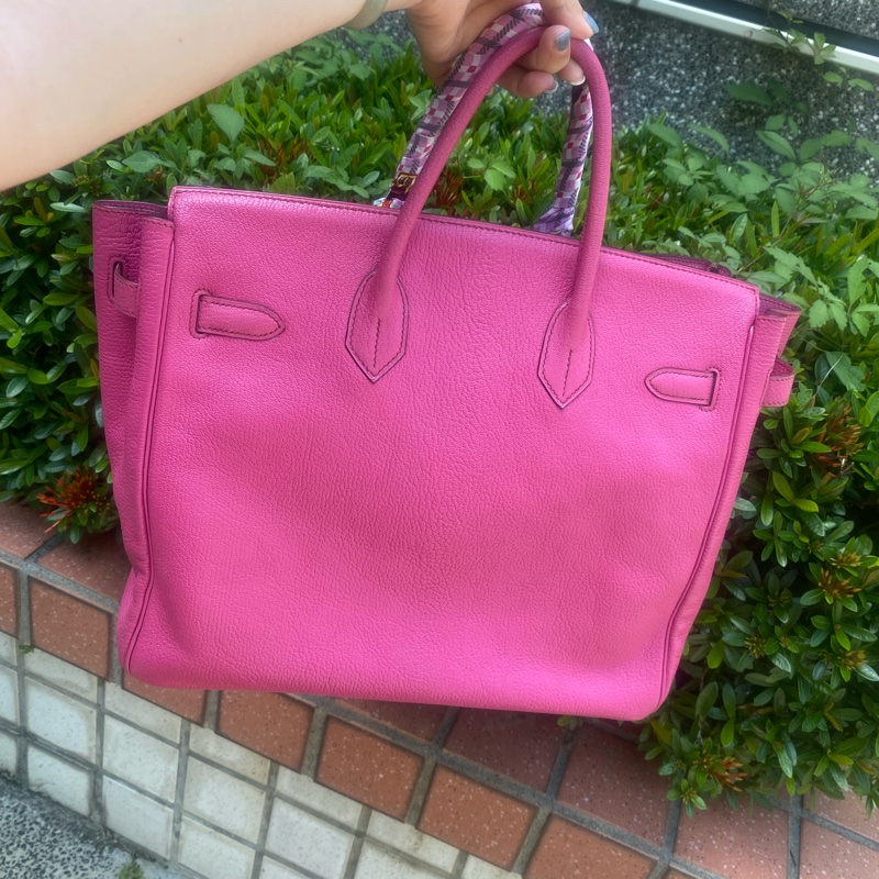 Hermes 方釦山羊皮鉑金 Birkin HAC 絕版32尺寸-12
