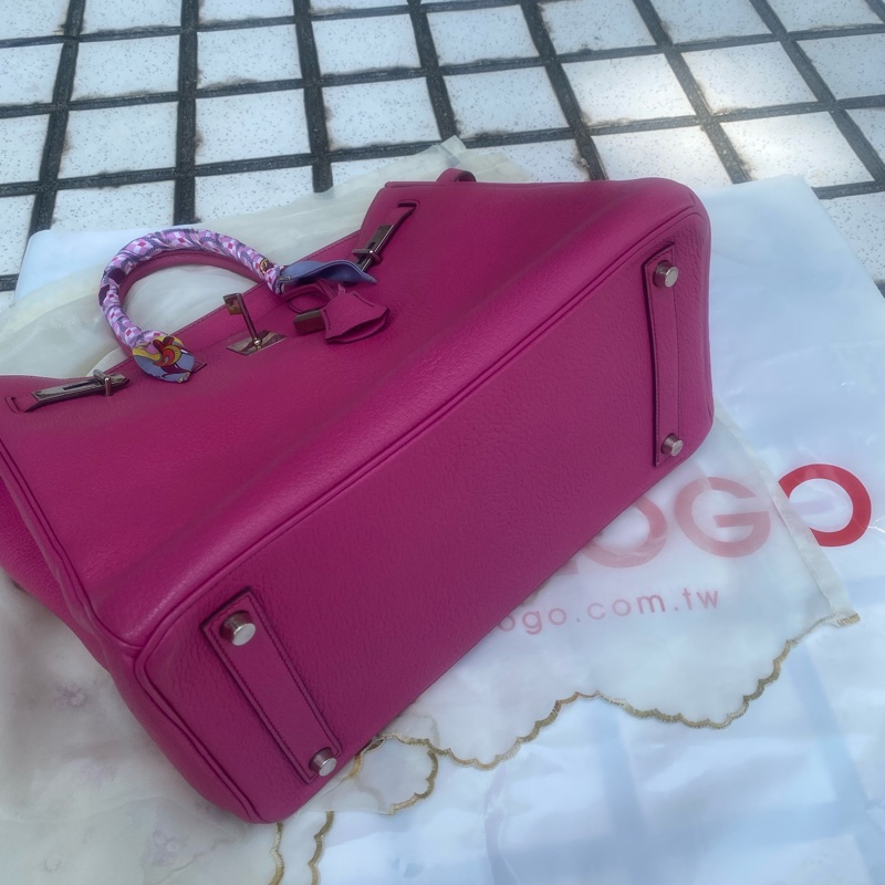 Hermes 方釦山羊皮鉑金 Birkin HAC 絕版32尺寸-14
