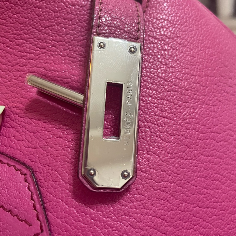 Hermes 方釦山羊皮鉑金 Birkin HAC 絕版32尺寸-29