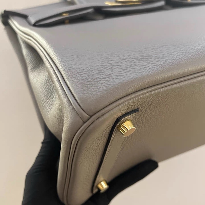 有購證❤️ Birkin30 M8銀河灰 Tn皮 金扣 Y刻 鎖具 說明書 塵袋 專櫃票-3