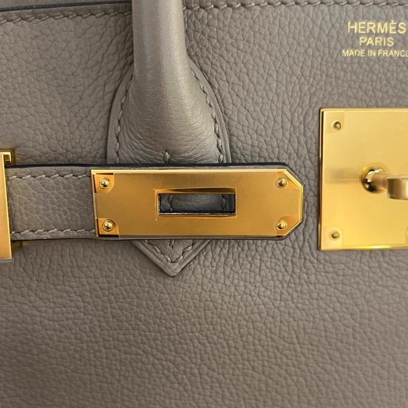 有購證❤️ Birkin30 M8銀河灰 Tn皮 金扣 Y刻 鎖具 說明書 塵袋 專櫃票-5