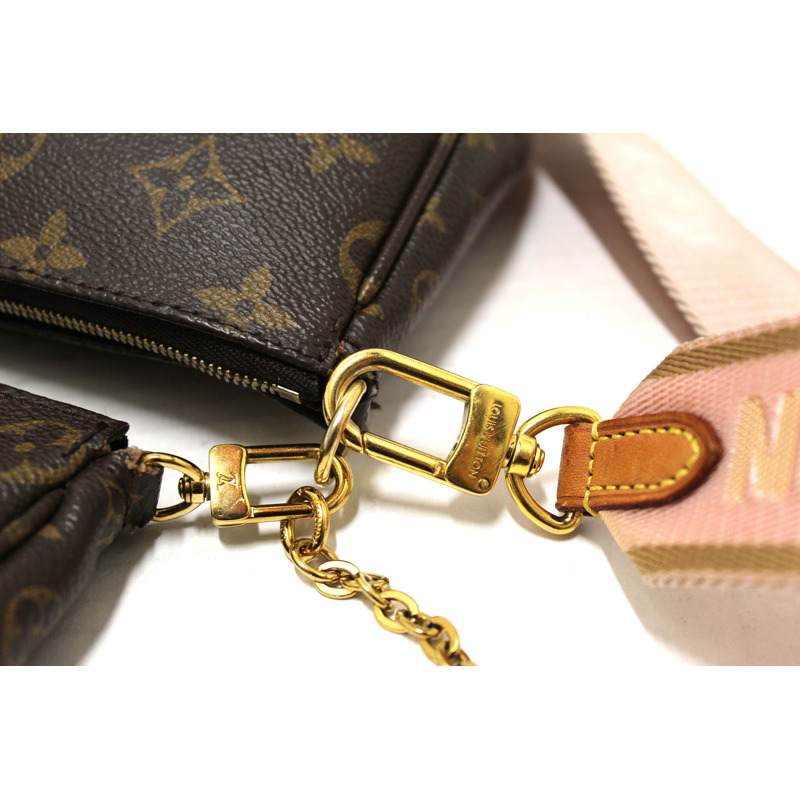 Louis Vuitton Classic Monogram Pink Strap Multi-Pochette Accessoires Bag-6
