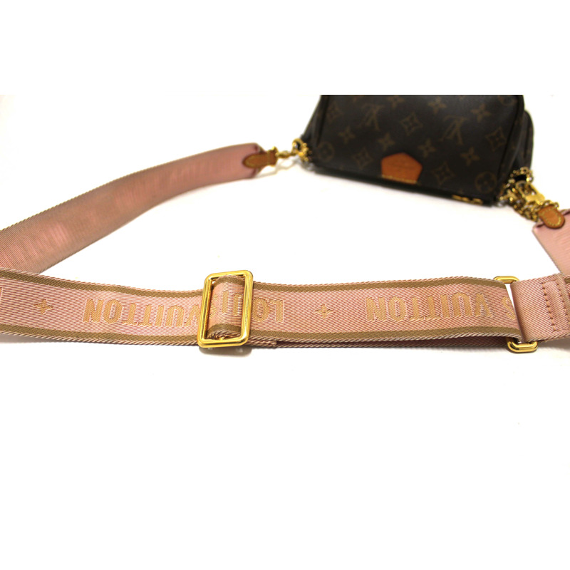 Louis Vuitton Classic Monogram Pink Strap Multi-Pochette Accessoires Bag-8