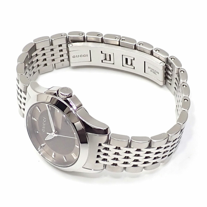 Gucci G-Timeless 女士石英不銹鋼手錶,126.5 毫米/YA120565,電池供電,鑽石-1