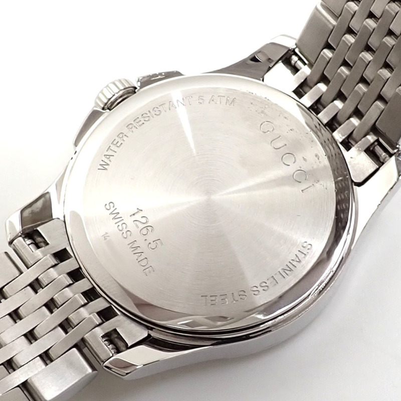 Gucci G-Timeless 女士石英不銹鋼手錶,126.5 毫米/YA120565,電池供電,鑽石-2