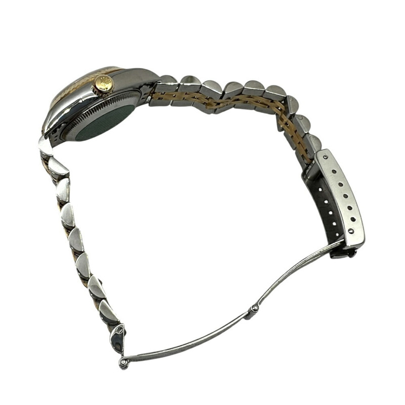 ROLEX 勞力士 Datejust 貝殼錶盤 K18 不鏽鋼自動腕錶 79173 女款鑽石黃鑲兩顆鑽石-7