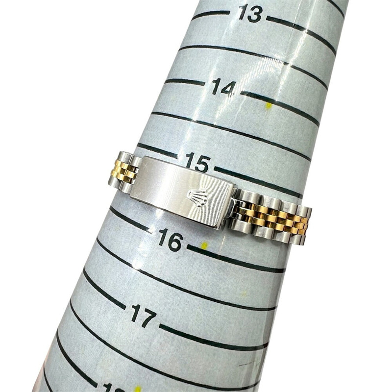 ROLEX 勞力士 Datejust 貝殼錶盤 K18 不鏽鋼自動腕錶 79173 女款鑽石黃鑲兩顆鑽石-11