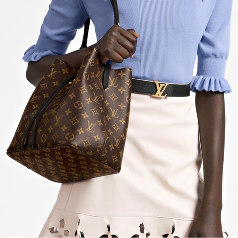 【正品 Louis Vuitton LV Monogram NeoNoé MM 水桶包｜型號 M44020｜極新保存・金屬包膜保護・百搭經典】