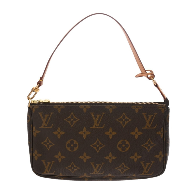 LOUIS VUITTON Monogram 帆布配件袋,棕色,M51980,女士-1
