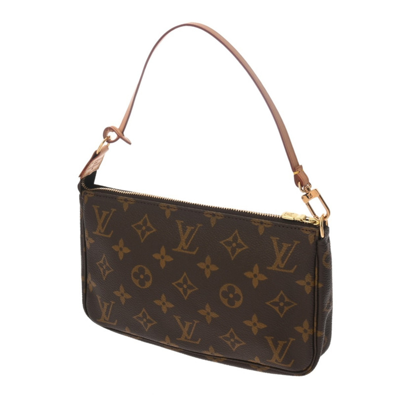 LOUIS VUITTON Monogram 帆布配件袋,棕色,M51980,女士-2