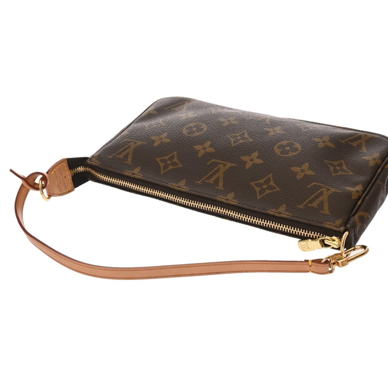 LOUIS VUITTON Monogram 帆布配件袋,棕色,M51980,女士-3