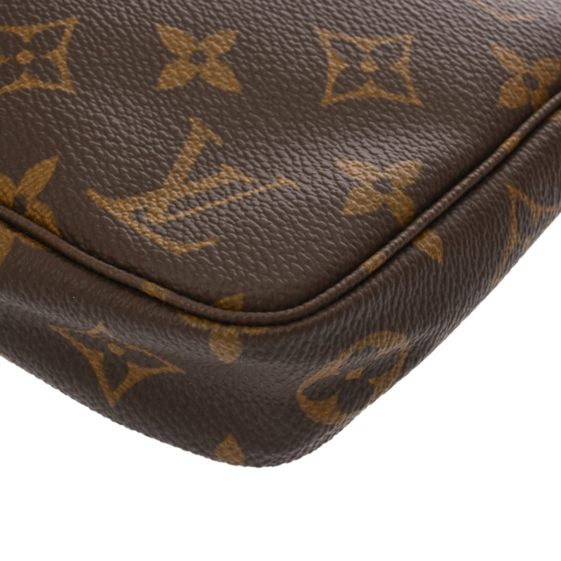 LOUIS VUITTON Monogram 帆布配件袋,棕色,M51980,女士-7