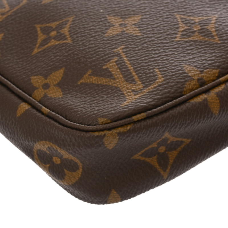 LOUIS VUITTON Monogram 帆布配件袋,棕色,M51980,女士-8