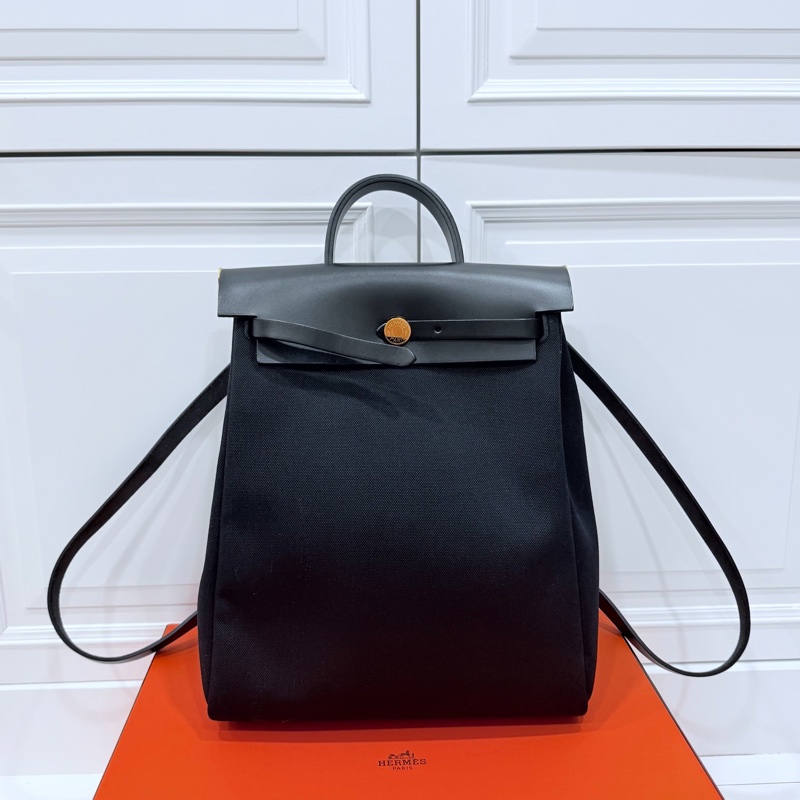 Hermes 愛馬仕 herbag a dos Zip retourne 黑色 後背包 雙肩包 肩背包 手提包-10